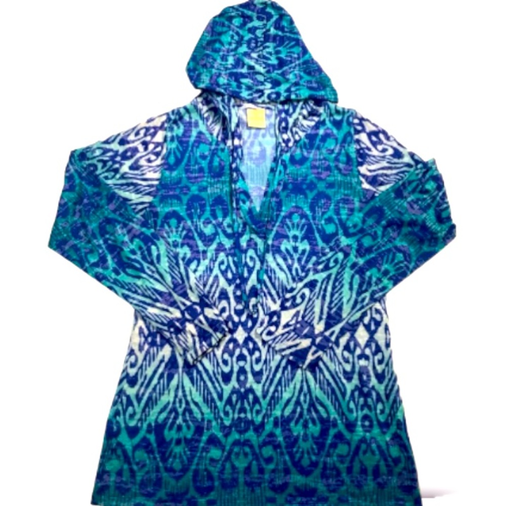 Balance collection by Martha extra large hoodie top. Has Aqua vibe.